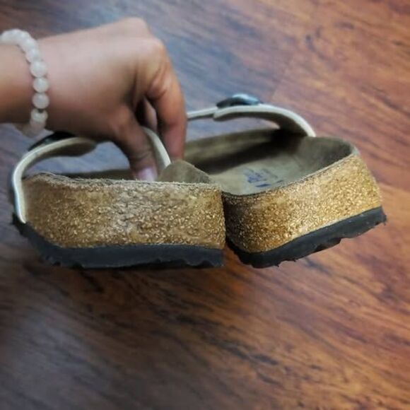 Birkenstock Papillio Blue Clouds Chic Feminine Retro Y2K Softbed Narrow Size 37 - Picture 5 of 6